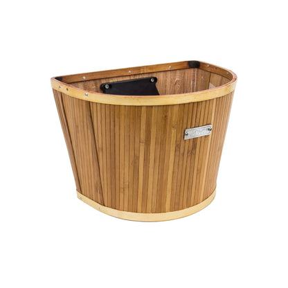 Sunlite Bamboo Slat QR Basket (Bicycle Baskets) – studio photo
