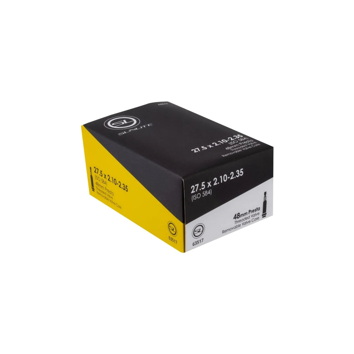 Sunlite Standard Presta Valve - 27.5x2.10-2.35 (Bicycle Tubes) – studio product photo