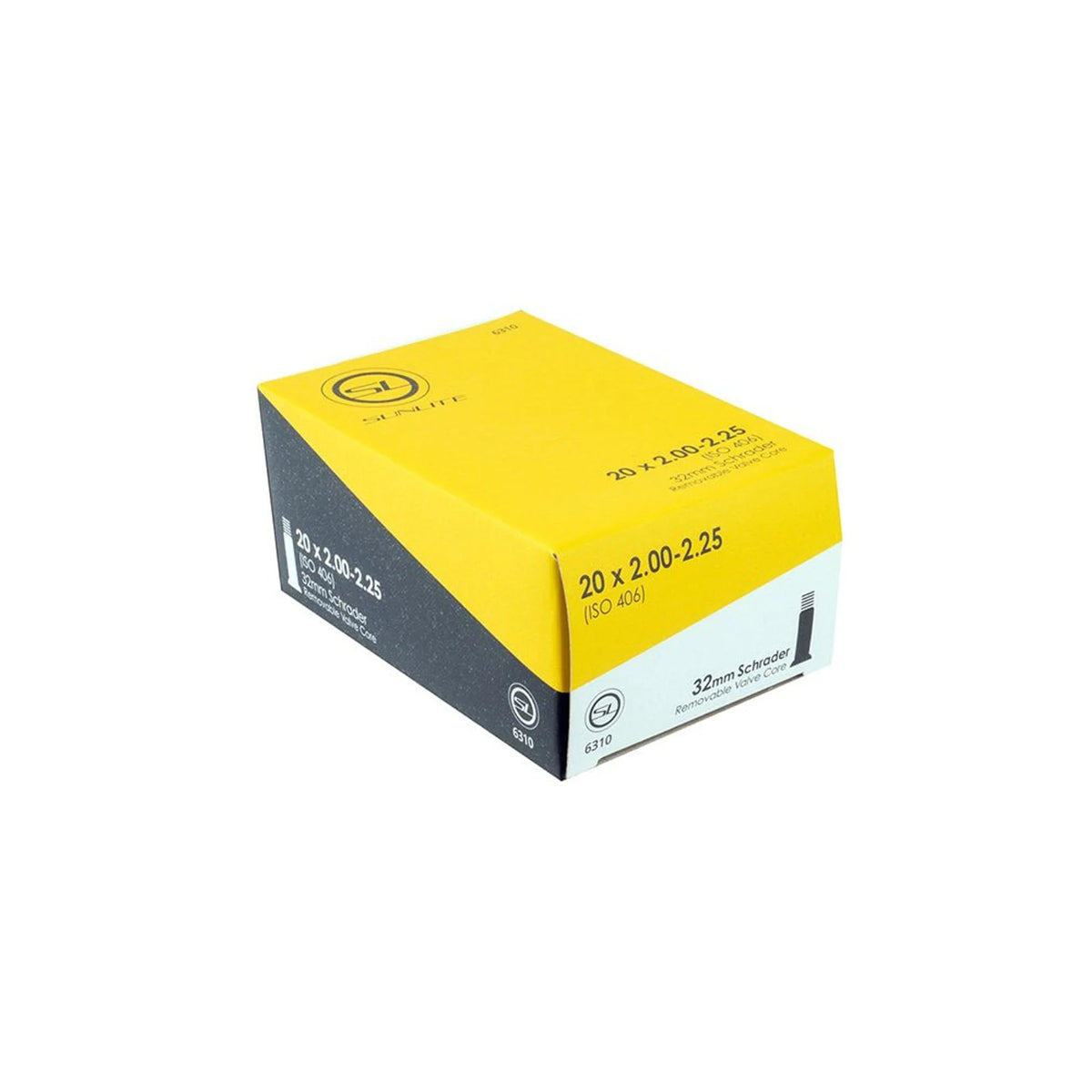 Sunlite Standard Schrader Valve - 20x2.0-2.25 (Bicycle Tubes) – studio product photo