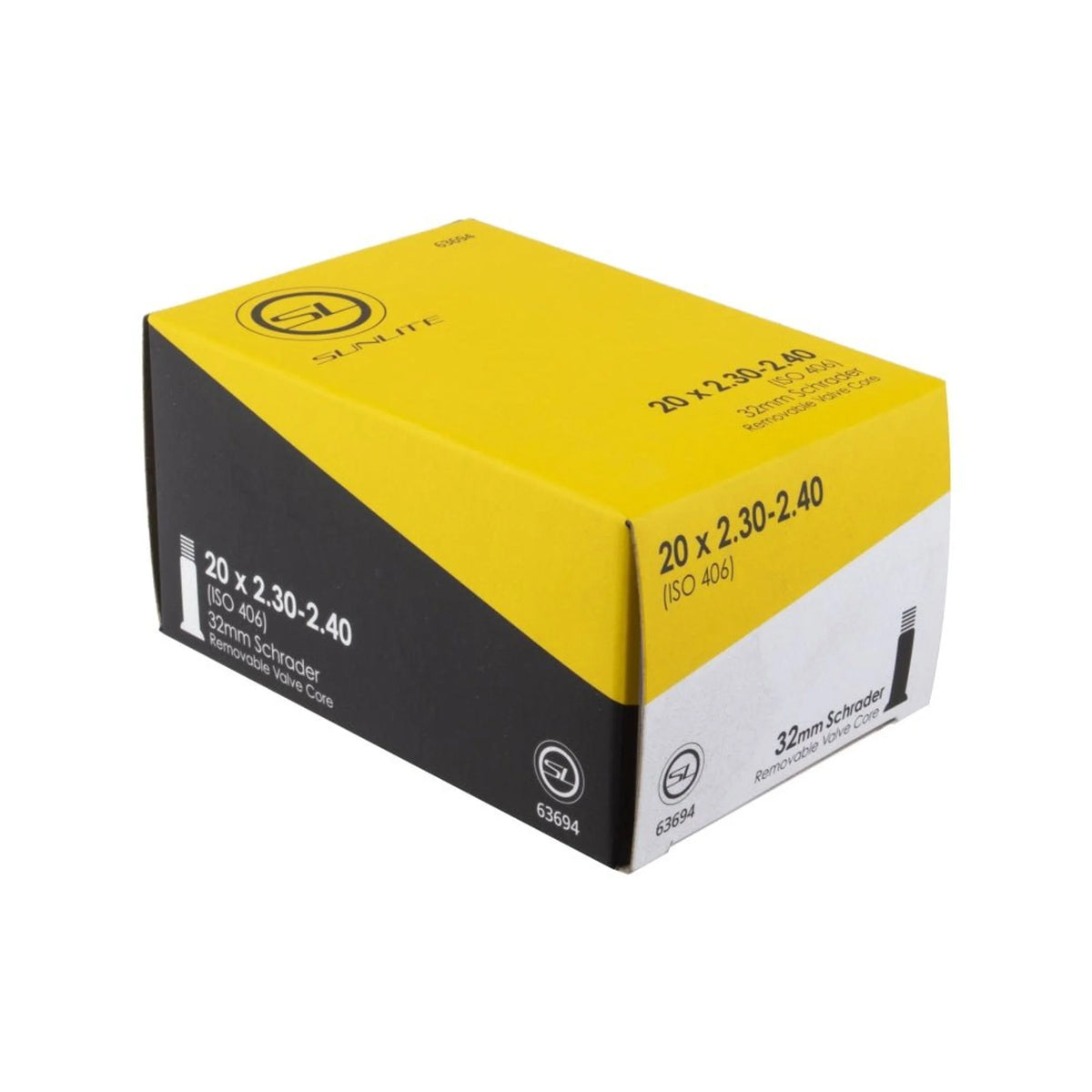 Sunlite Standard Schrader Valve - 20x2.30-2.40 (Bicycle Tubes) – studio product photo