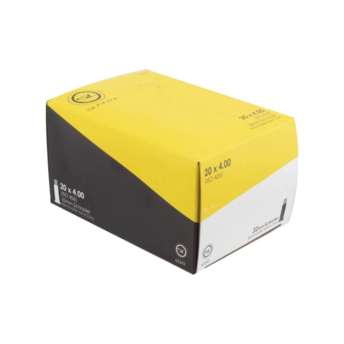 Sunlite Standard Schrader Valve - 20x4.00, 32mm SV (Bicycle Tubes) – studio product photo