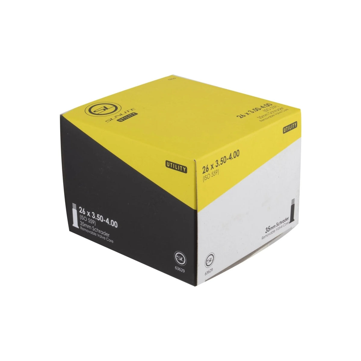 Sunlite Utili-T Standard Schrader Valve Tubes - 26x3.50-4.00, 35mm SV (Bicycle Tubes) – studio product photo