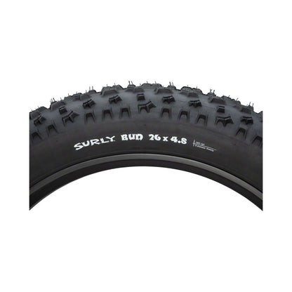 Surly Bud Tire - 26 x 4.8, Tubeless, Folding, Black, 120tpi (Bicycle Tires) – product view