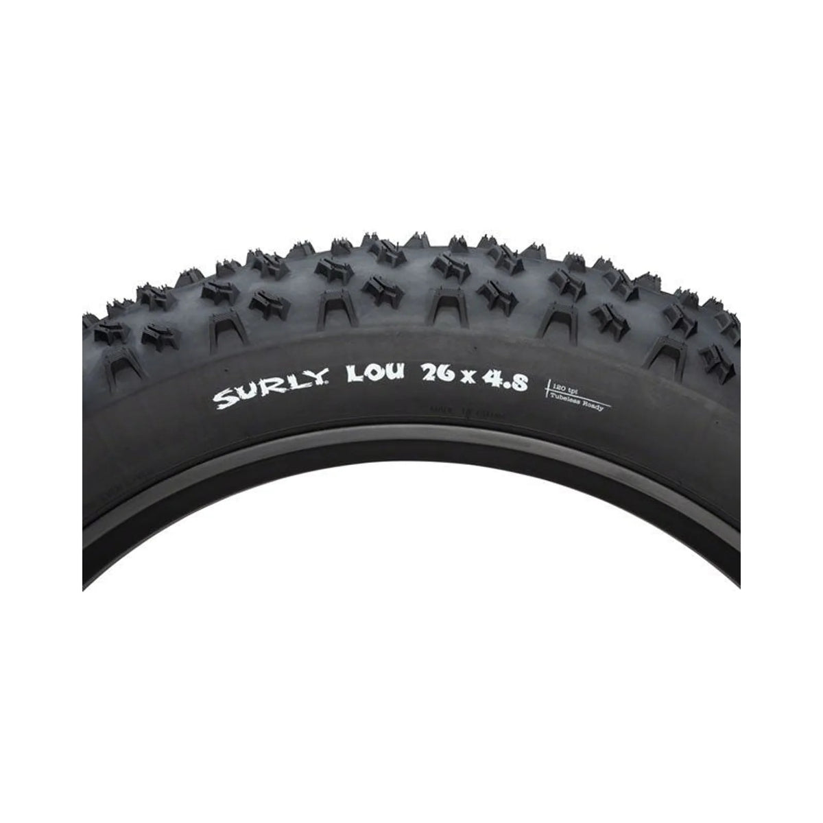 Surly Lou Tire - 26 x 4.8, Tubeless, Folding, Black, 120tpi (Bicycle Tires) – showcase image