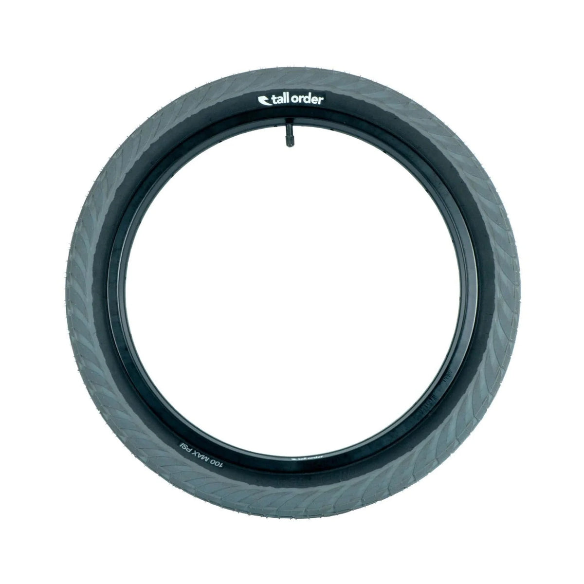Tall Order Wallride Tire - Grey with Black Side Walls - 20x2.35" (Bicycle Tires) – close-up detail