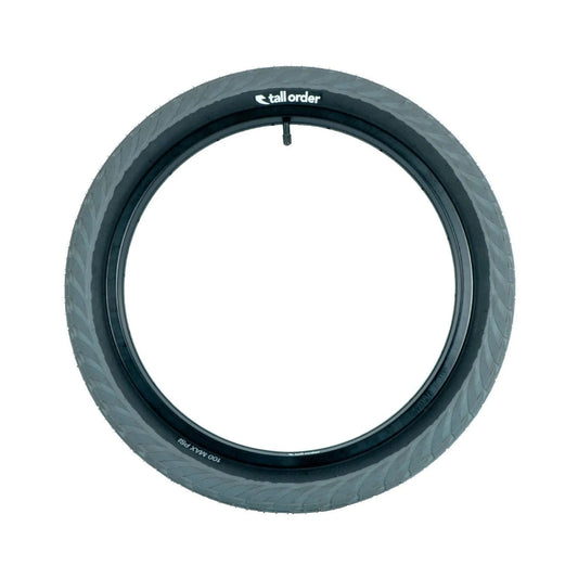 Tall Order Wallride Tire - Grey with Black Side Walls - 20x2.35" (Bicycle Tires) – close-up detail