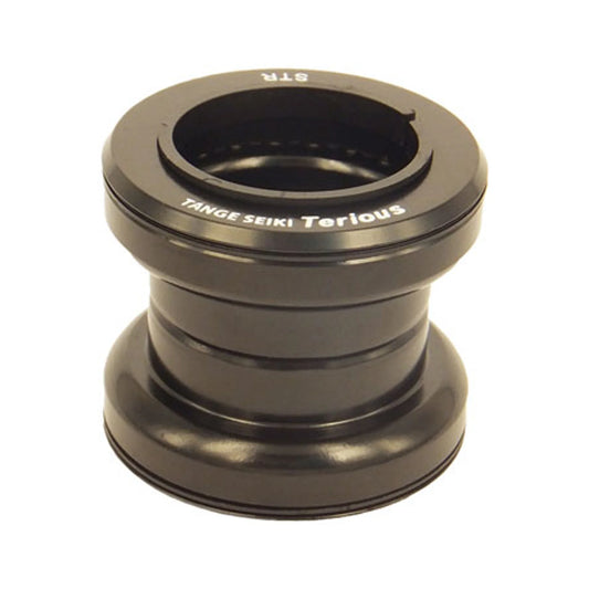 Tange-Seiki Terious STR Headset - EC34/28.6 Upper | EC34/30 Lower, Straight, Black (Bicycle Headsets) – studio product photo