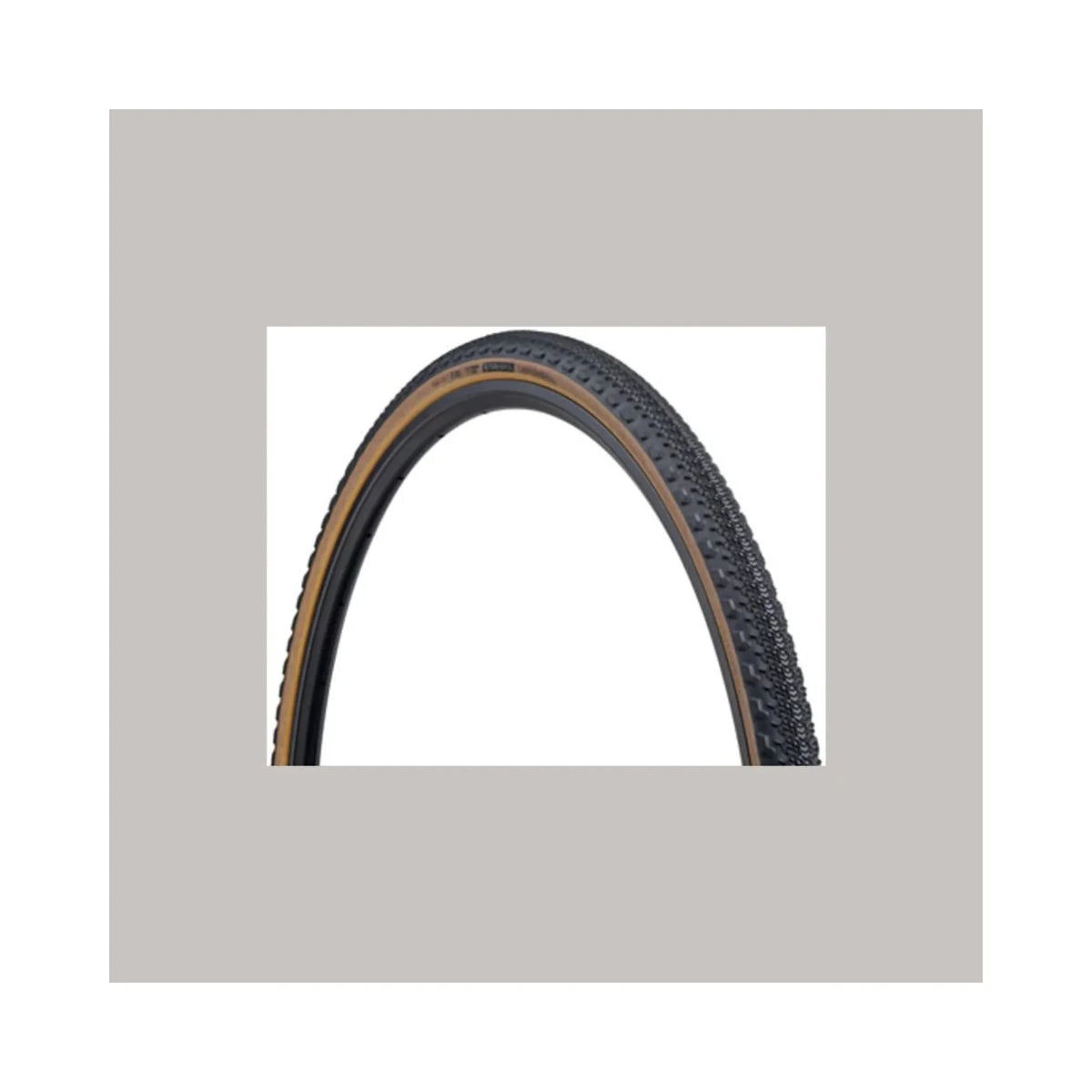 Teravail Cannonball Tire - 700 x 35, Tubeless, Folding, Tan, Durable, 60tpi, Fast Compound (Bicycle Tires) – front profile