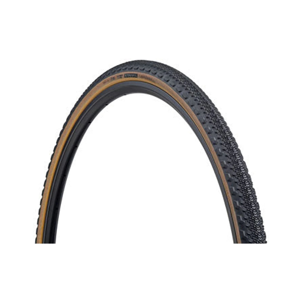 Teravail Cannonball Tire - 700 x 35, Tubeless, Folding, Tan, Durable, 60tpi, Fast Compound (Bicycle Tires) – front profile