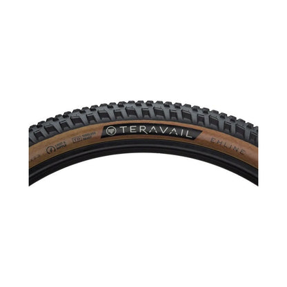 Teravail Ehline Tire - 27.5 x 2.3, Tubeless, Folding, Tan, Light and Supple (Bicycle Tires) – studio photo