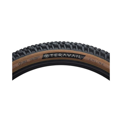 Teravail Ehline Tire - 27.5 x 2.5, Tubeless, Folding, Tan, Light and Supple (Bicycle Tires) – detail angle