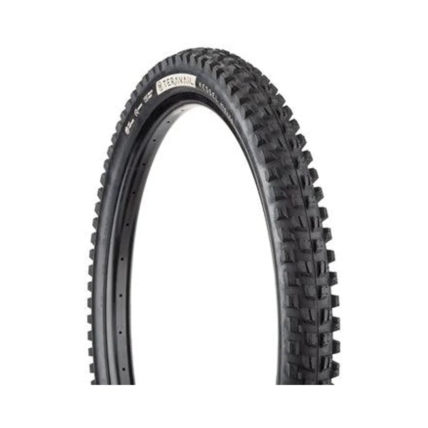 Teravail Kessel Tire - 27.5 x 2.5, Tubeless, Folding, Black, Ultra Durable (Bicycle Tires) – front profile