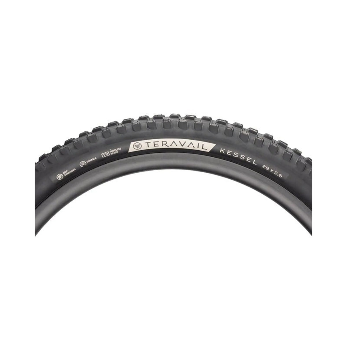 Teravail Kessel Tire - 29 x 2.6, Tubeless, Folding, Black, Durable (Bicycle Tires) – showcase image