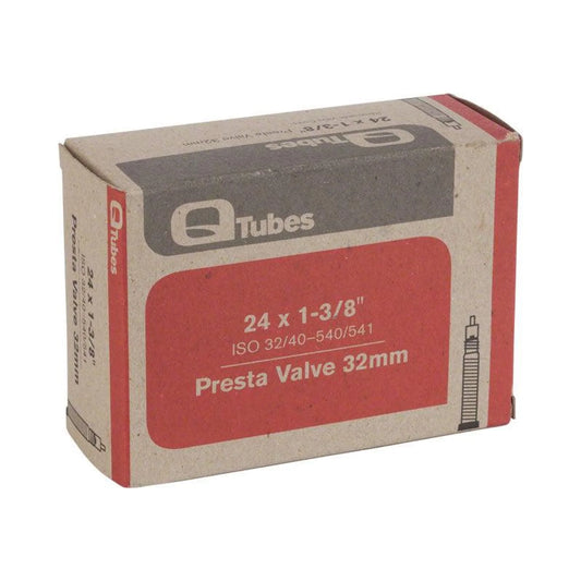Teravail Q-Tubes / Teravail 24" x 1-3/8" 32mm Presta Valve Tube (Bicycle Tubes) – close-up detail