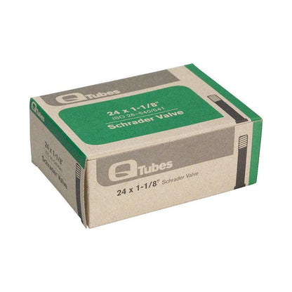 Teravail Q-Tubes / Teravail 24" x 1-1/8" Schrader Valve Tube (Bicycle Tubes) – detail angle