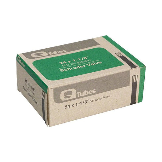 Teravail Q-Tubes / Teravail 24" x 1-1/8" Schrader Valve Tube (Bicycle Tubes) – detail angle