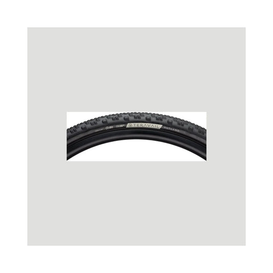 Teravail Rutland Tire - 700 x 42, Tubeless, Folding, Black, Durable (Bicycle Tires) – detail angle