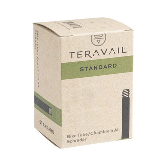 Teravail Standard Tube - 20 x 1 - 1.5, 35mm Schrader Valve (Bicycle Tubes) – front profile