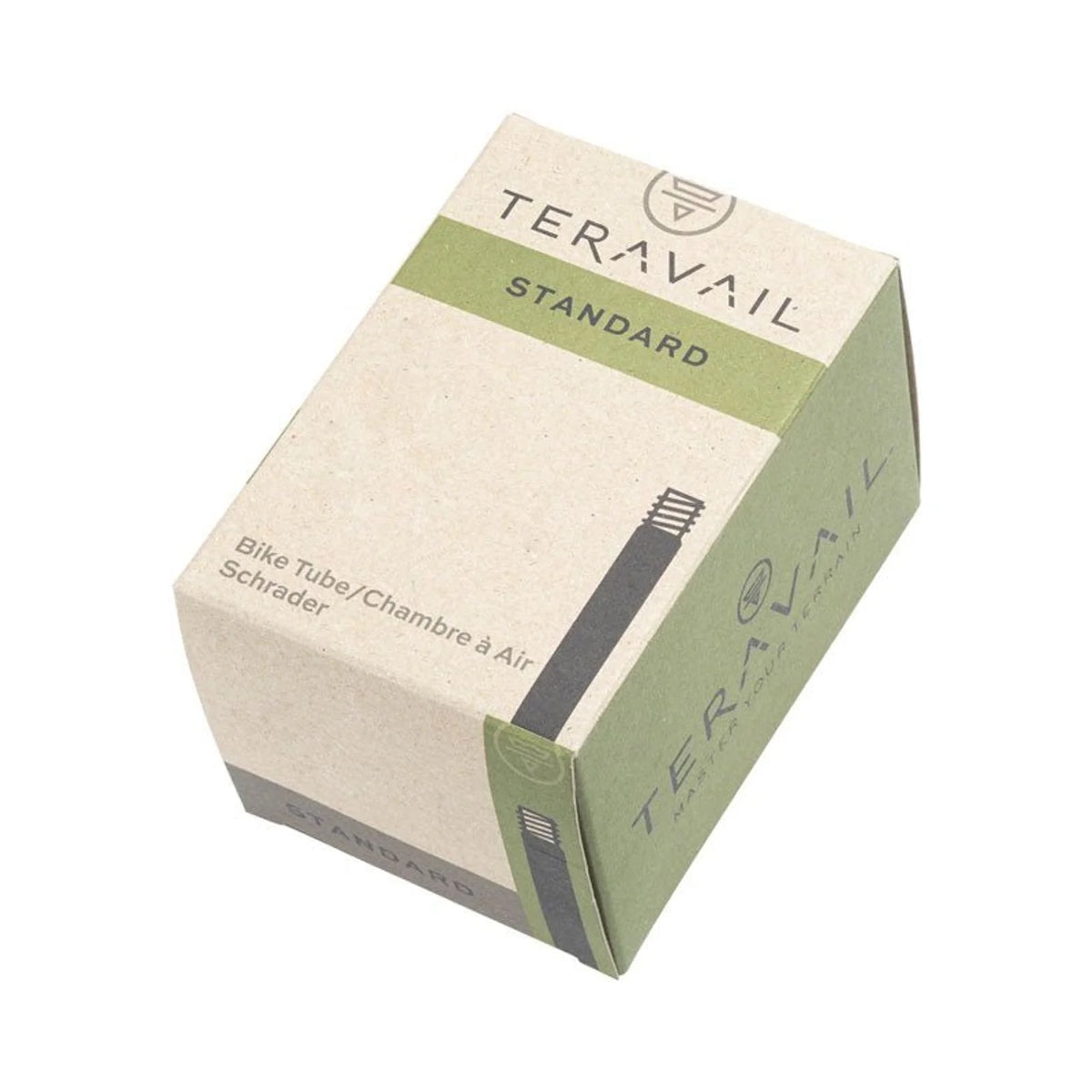 Teravail Standard Tube - 20 x 3.5 - 4.5, 35mm Schrader Valve (Bicycle Tubes) – detail angle