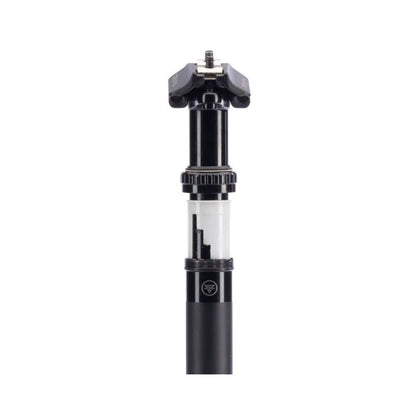 Teravail Telec Dropper Seatpost - 31.6 x 385mm, 125mm Travel, Black, No Remote (Bicycle Seatposts) – close-up detail