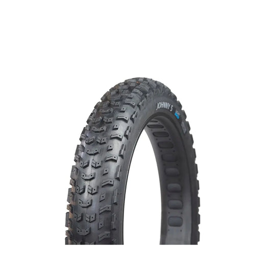 Terrene Johnny 5 Tire, 26 x 5.0" Light (120tpi), Black (Bicycle Tires) – studio photo