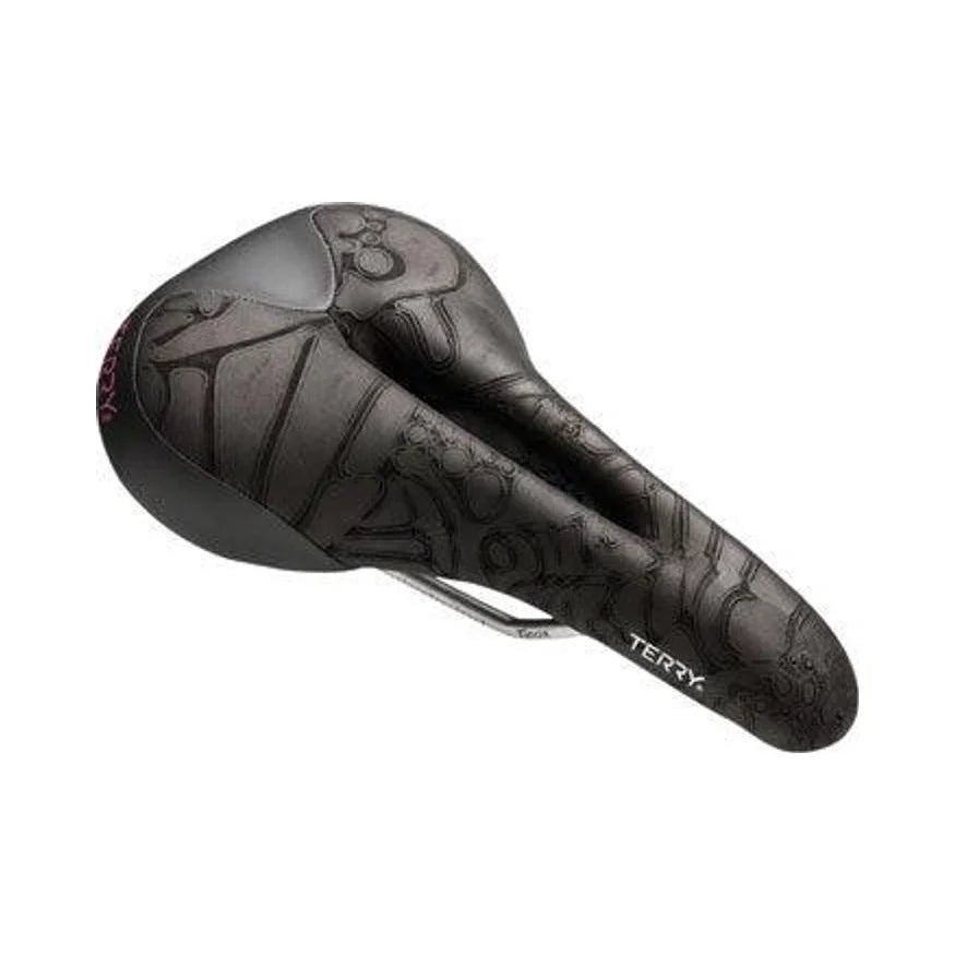 Terry Butterfly Ti Saddle - Titanium, Black, Women's (Bicycle Saddles) – studio product photo