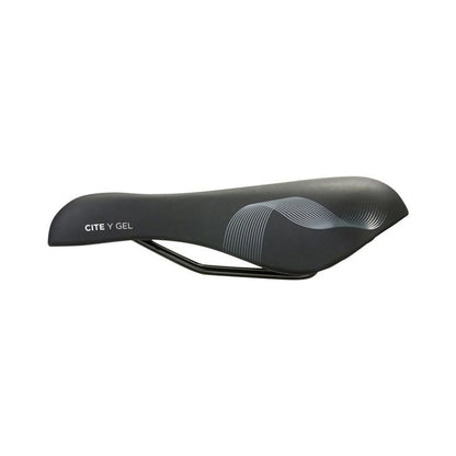 Terry Cite Y Gel Saddle - Chromoly, Black, Men's (Bicycle Saddles) – front profile