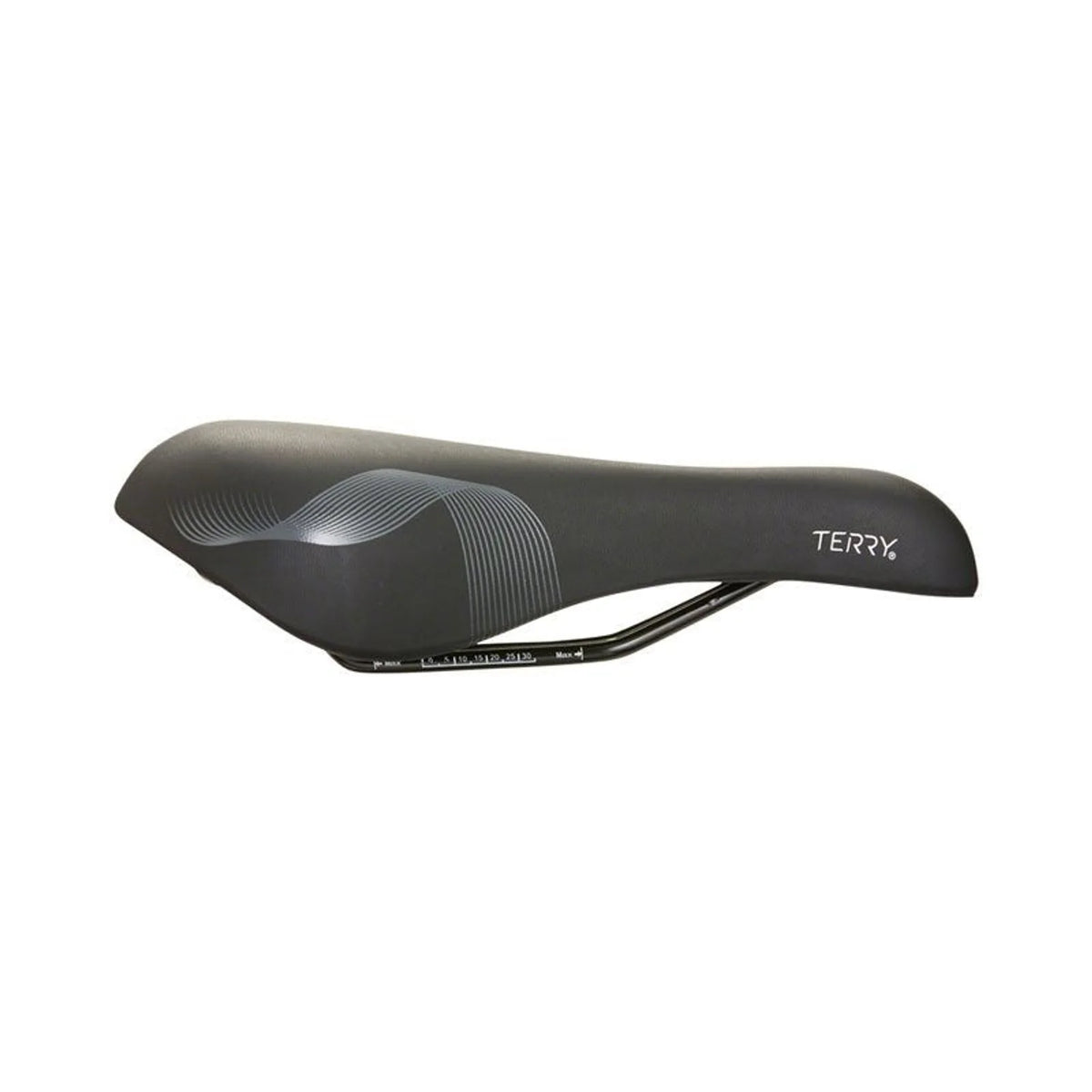Terry Cite Y Gel Saddle - Chromoly, Black, Men's (Bicycle Saddles) – detail angle