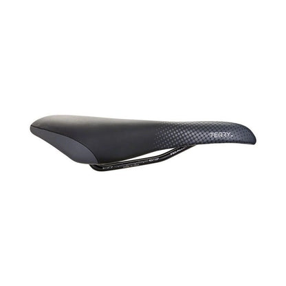 Terry Falcon X Saddle - Chromoly, Black Gray, Women's (Bicycle Saddles) – close-up detail