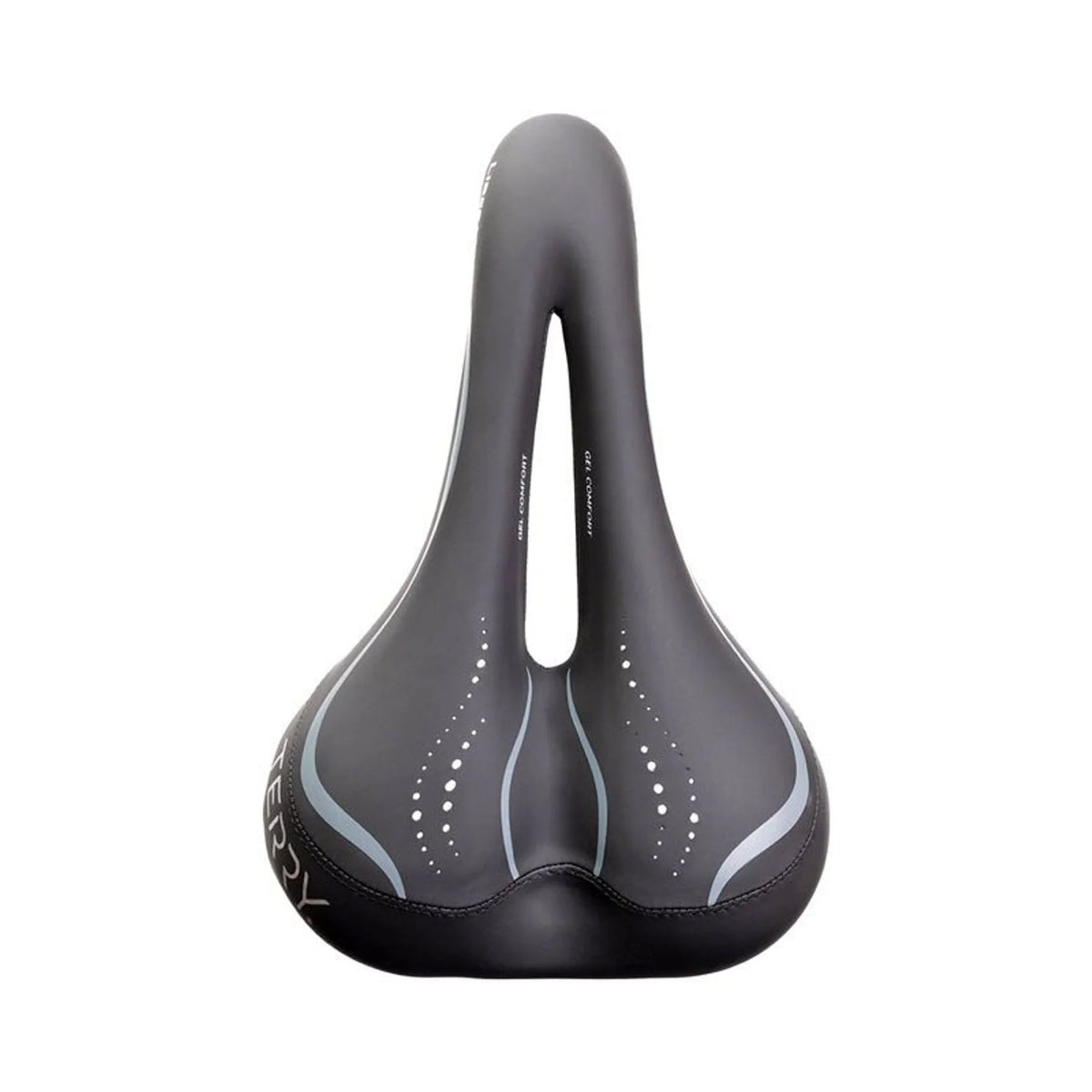 Terry Liberator X Gel Saddle - Steel, Black, Women's, Italia (Bicycle Saddles) – detail angle