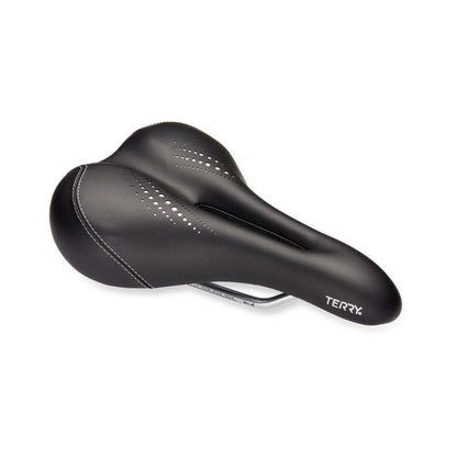 Terry Liberator X Gel Saddle - Steel, Black, Women's, Italia (Bicycle Saddles) – front profile