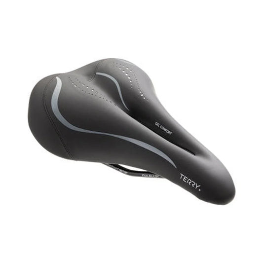 Terry Liberator X Gel Saddle - Steel, Black, Women's, Italia (Bicycle Saddles) – studio photo