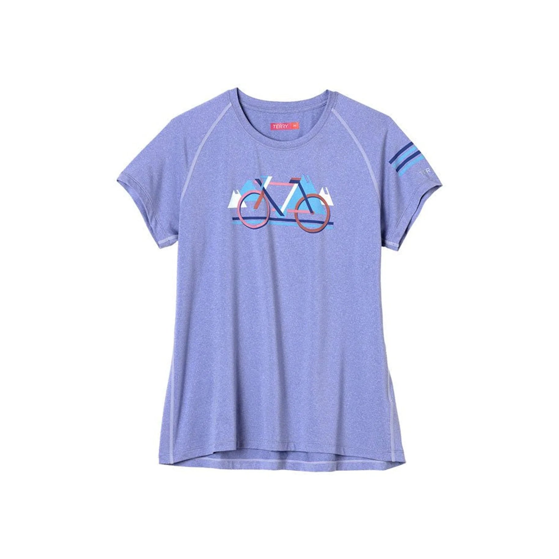 Terry Tech Tee - Flow, Iris/Block (Cycling Jerseys) – product view