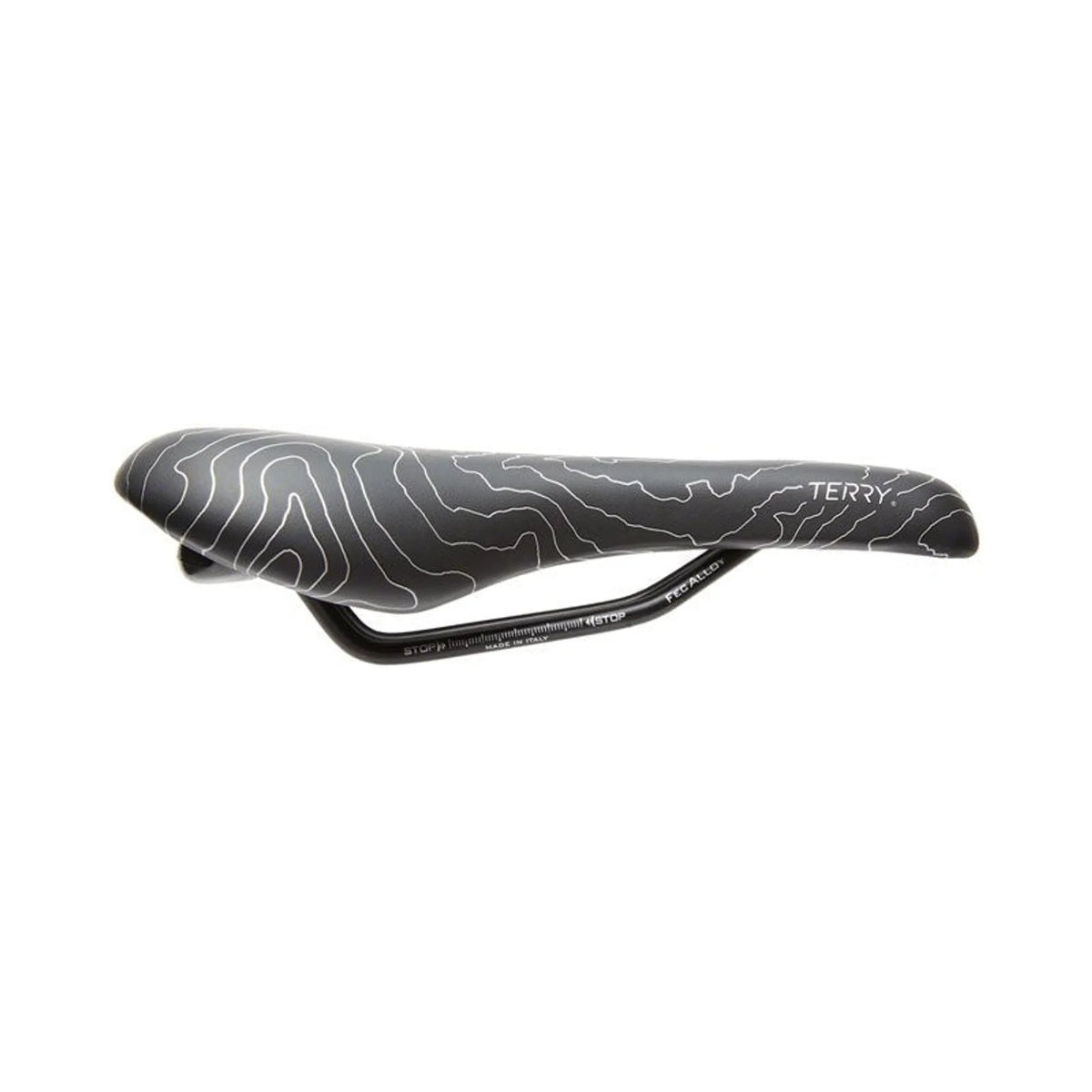 Terry Topo Saddle - Chromoly, Black, Women's (Bicycle Saddles) – close-up detail