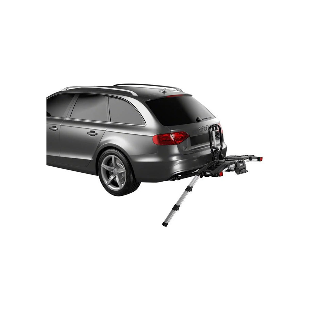 Thule EasyFold XT Hitch Bike Rack - 2-Bike, 1-1/4", 2" Receiver, Black (Vehicle Bicycle Racks) – front profile