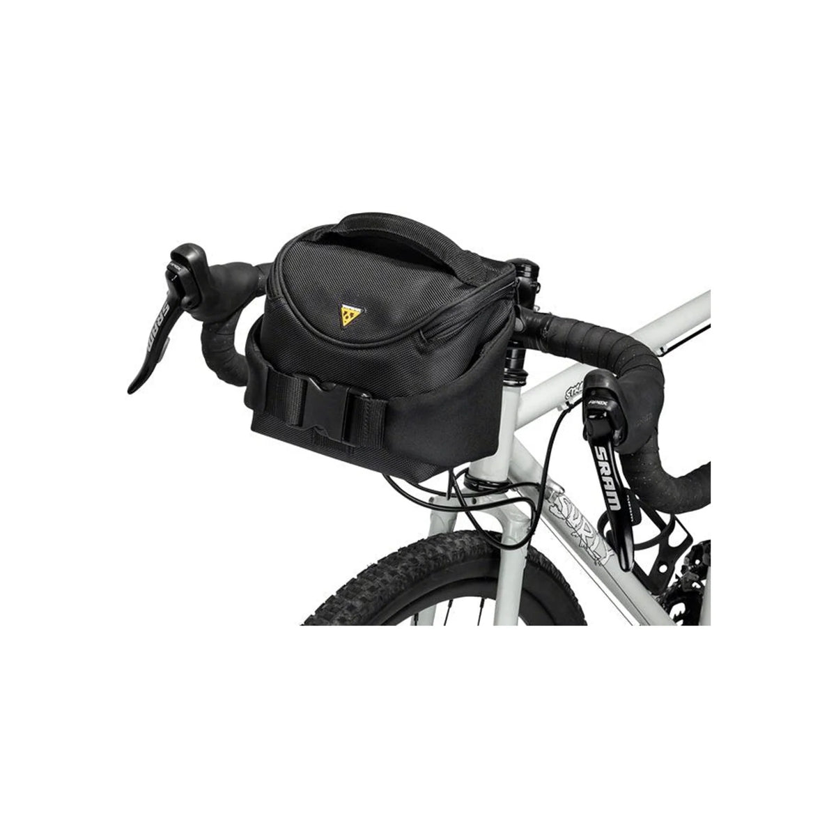 Topeak Compact Handlebar Bag/Fanny Pack - Includes Fixer 8, Black (Bicycle Bags & Panniers) – close-up detail