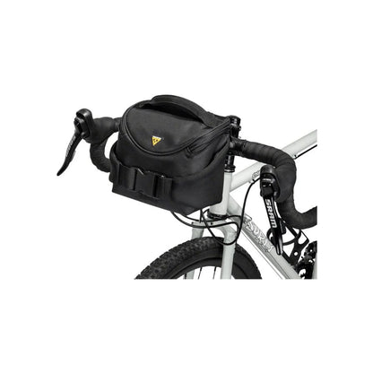 Topeak Compact Handlebar Bag/Fanny Pack - Includes Fixer 8, Black (Bicycle Bags & Panniers) – close-up detail