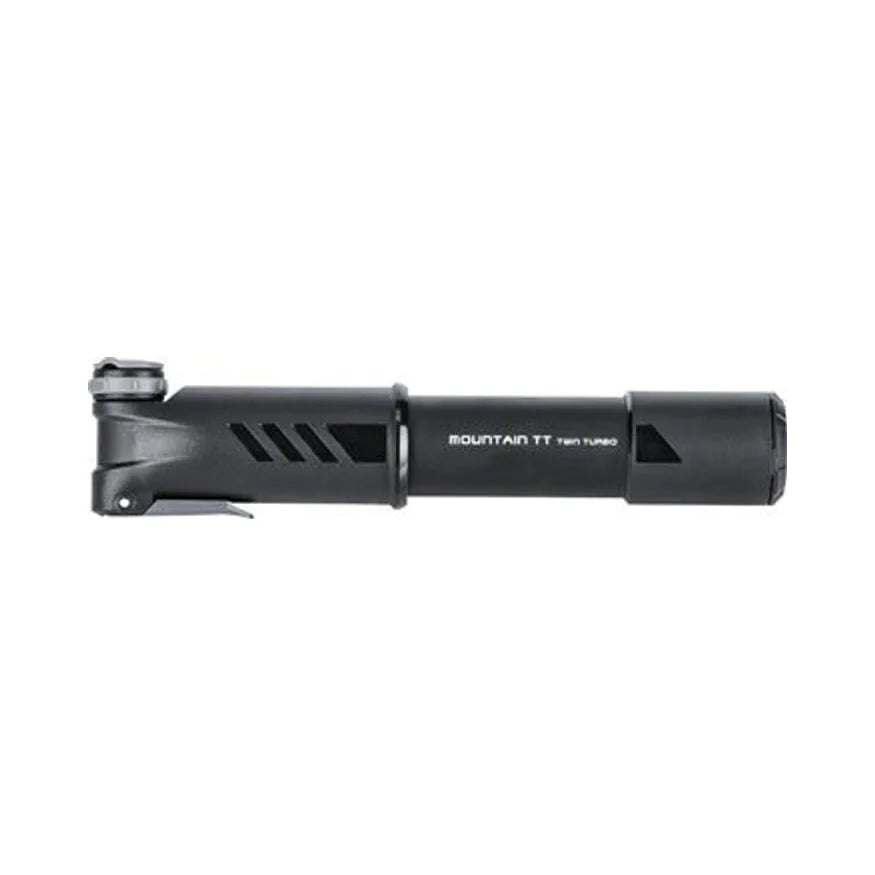 Topeak Mountain TT Twin Turbo Mini Pump - 120psi, Black (Bicycle Pumps) – studio product photo