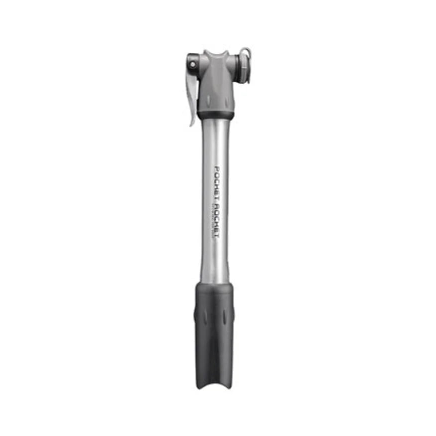 Topeak Pocket Rocket Mini Pump - 160psi, Silver/Black (Bicycle Pumps) – studio product photo