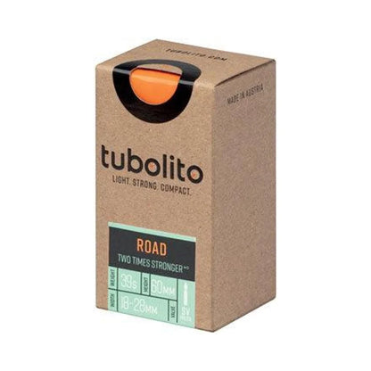 Tubolito Tubo Road Tube - 700 x 18-28mm, 60mm Presta Valve (Bicycle Tubes) – detail angle