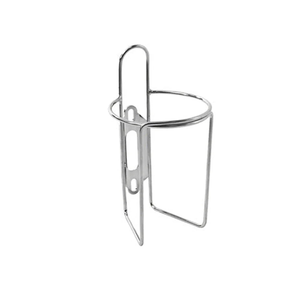 Velo Orange Retro Water Bottle Cage with Tab: Polish Stainless (Water Bottle Cages) – studio product photo