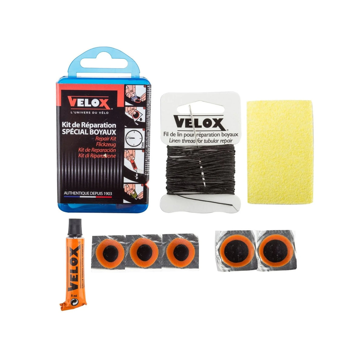 Velox Tubular Patch Kit - #5 – studio product photo