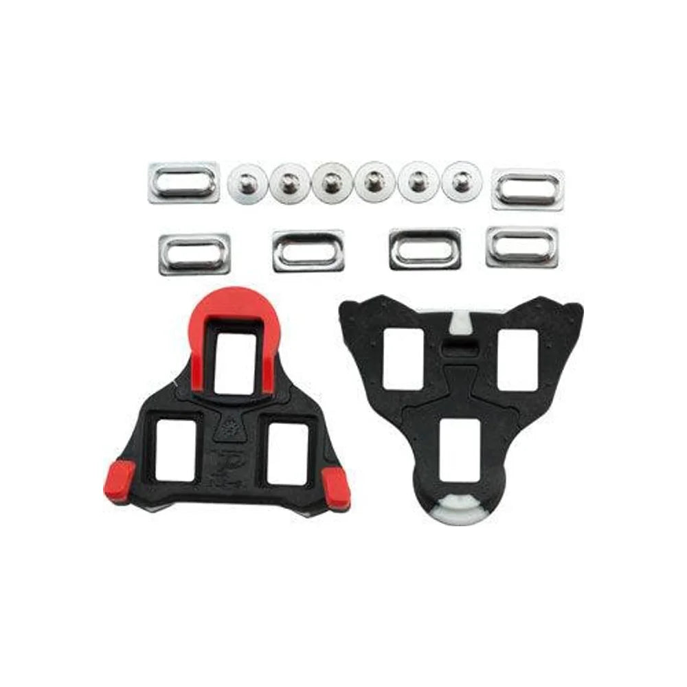 VPP VP SL Road Cleat 0 Degree Float Black/Red (Bicycle Cleats) – studio product photo