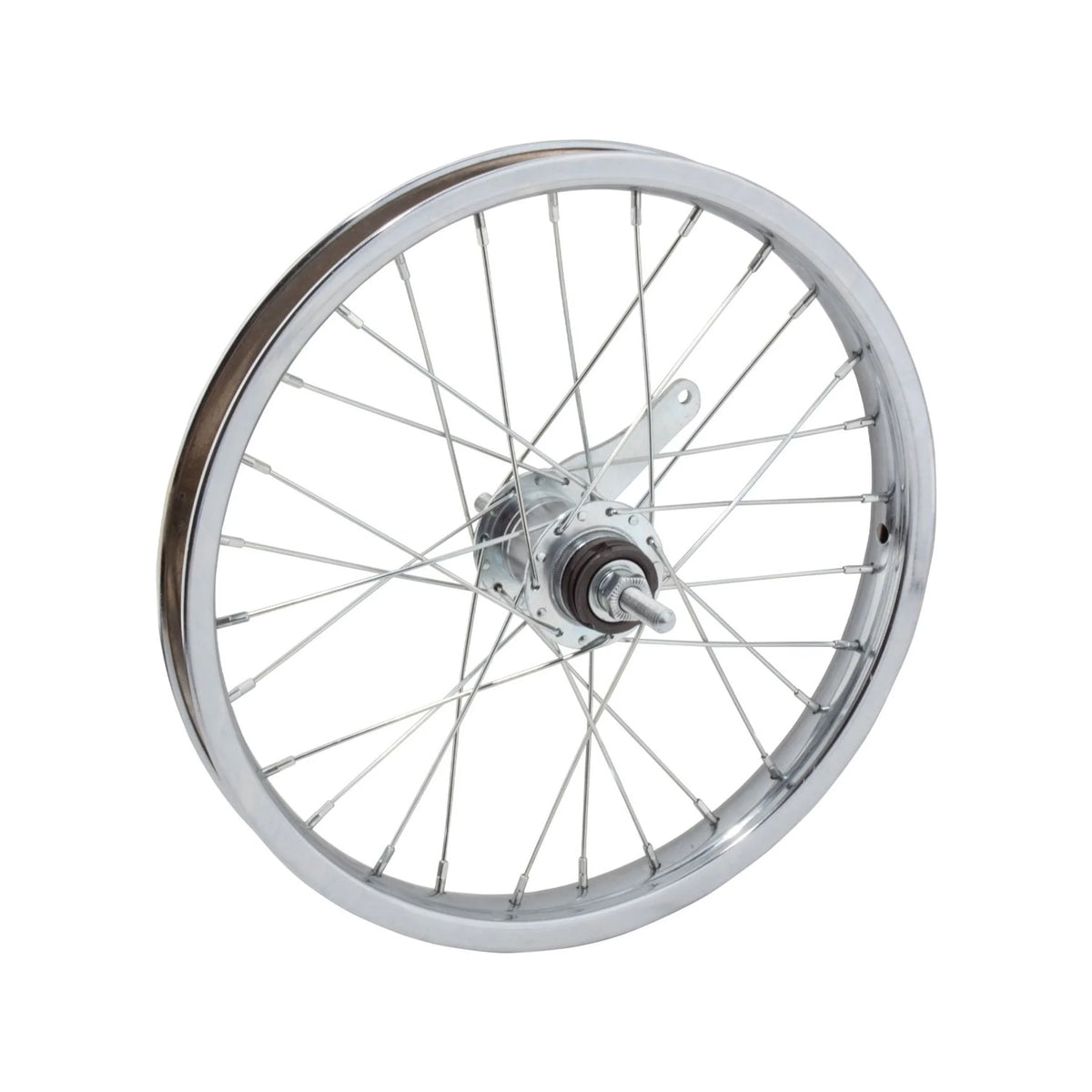Wheelmaster 18" Juvenile Rear Wheel – Coaster Brake, Chrome (Bicycle Wheels) – detail angle