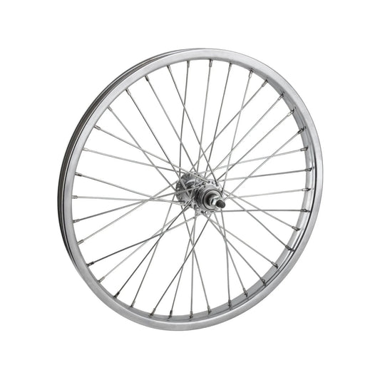 Wheelmaster 20" Steel Juvenile Rear Wheel – Single-Speed Freewheel, Silver (Bicycle Wheels) – product view