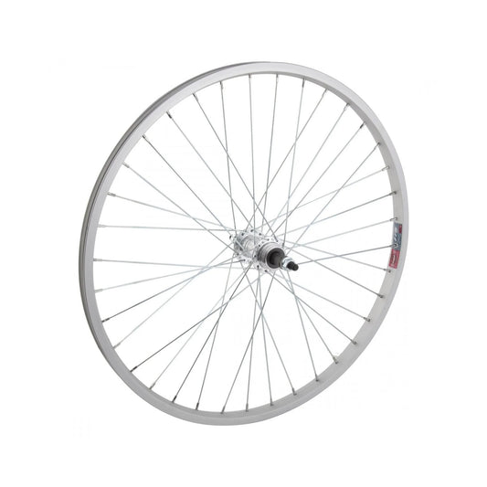 Wheelmaster 24" Alloy Mountain Rear Wheel - Freewheel, 5/6/7sp, Silver (Bicycle Wheels) – studio product photo