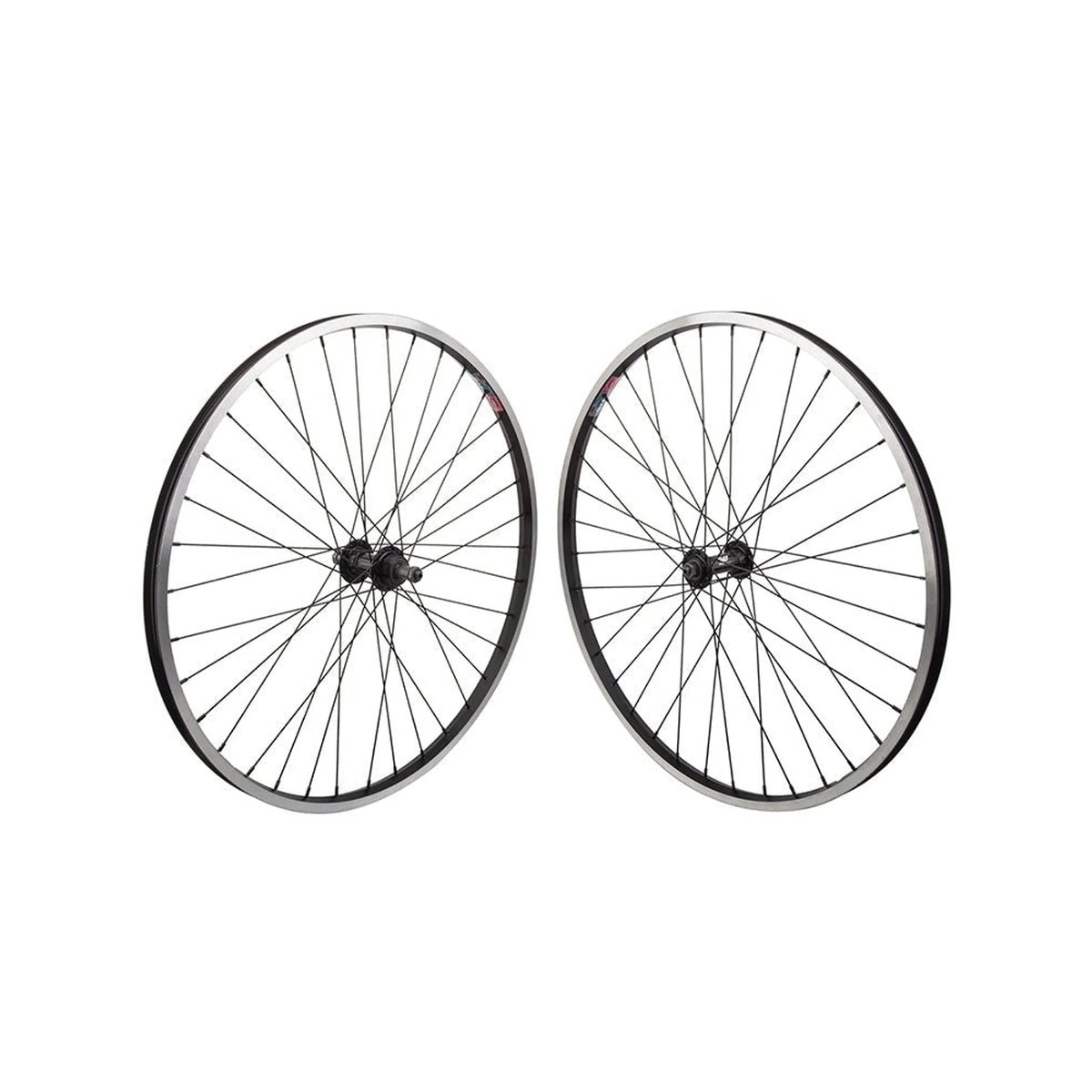 Wheelmaster 26" Alloy Mountain Wheelset – 5/6/7-Speed Freewheel, Black (Bicycle Wheels) – studio product photo