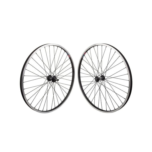Wheelmaster 26" Alloy Mountain Wheelset – 5/6/7-Speed Freewheel, Black (Bicycle Wheels) – studio product photo
