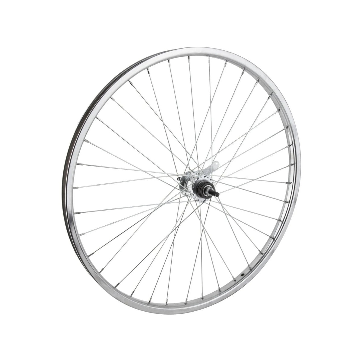 Wheelmaster 26" Steel Cruiser/Comfort Rear Wheel – Coaster Brake, Chrome (Bicycle Wheels) – studio product photo