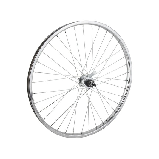Wheelmaster 26" Steel Cruiser/Comfort Rear Wheel – Coaster Brake, Chrome (Bicycle Wheels) – studio product photo